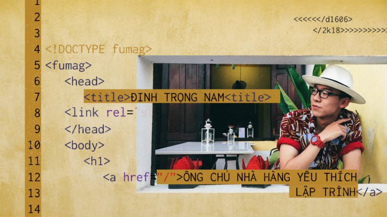 Đinh Trọng Nam – Ông chủ nhà hàng yêu thích lập trình