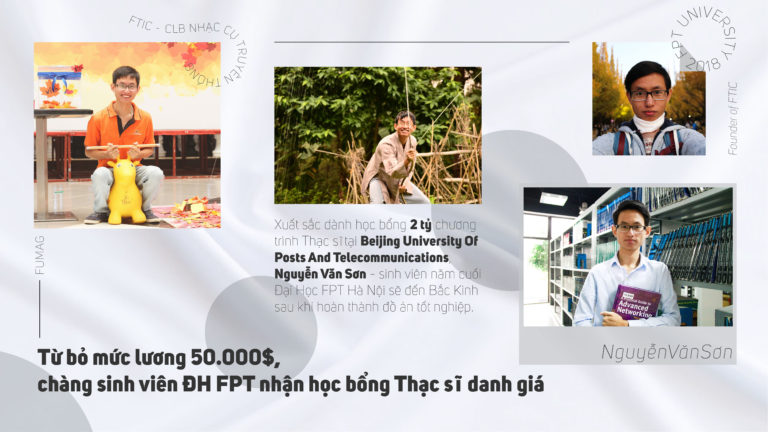 Từ bỏ mức lương 50.000$/năm, chàng sinh viên ĐH FPT nhận học bổng Thạc sĩ danh giá