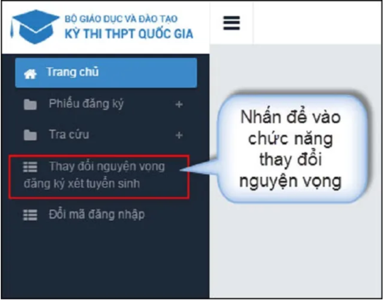 Hướng dẫn điều chỉnh nguyện vọng xét tuyển đại học năm 2019