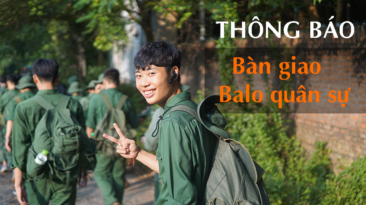 Sinh viên K15:  Thông báo thu nhận bàn giao balo