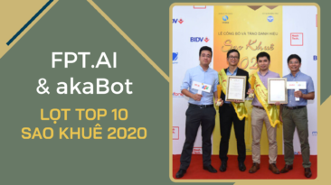 Nền tảng trí tuệ nhân tạo FPT.AI lọt Top 10 Sao Khuê 2020