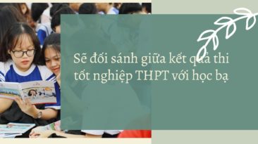 Sẽ đối sánh giữa kết quả thi tốt nghiệp THPT với học bạ