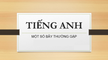 Bẫy thường gặp trong đề thi tiếng anh kỳ thi THPT