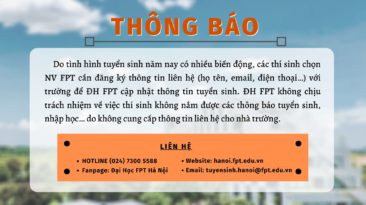 Thí sinh chọn nguyện vọng FPT cần đăng ký thông tin liên hệ với nhà trường