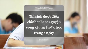 Thí sinh được điều chỉnh 