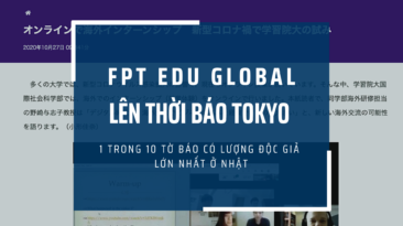 FPT Edu Global lên Thời báo Tokyo nhờ chuyển đổi số trong thời Covid