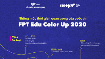 4 mốc thời gian thí sinh cần ghi nhớ tại FPT Edu Color Up 2020