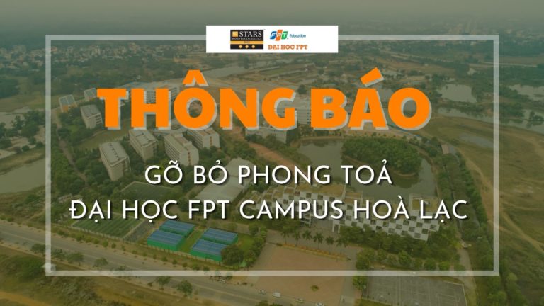 GỠ PHONG TOẢ ĐẠI HỌC FPT CAMPUS HOÀ LẠC