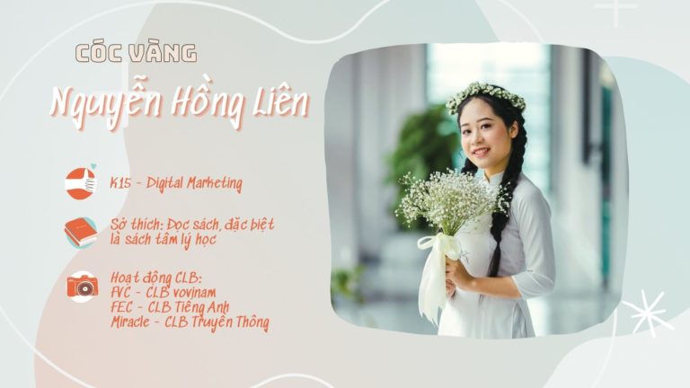 Cóc Vàng Nguyễn Hồng Liên – Những trải nghiệm mới tạo nên con người mới