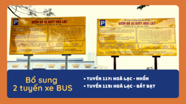 HOT: Bổ sung 2 tuyến xe bus mới ngay cổng trường Đại học FPT Hà Nội