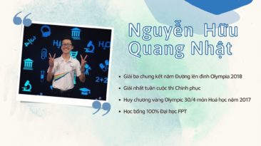 Nguyễn Hữu Quang Nhật – Học bá xứ Quảng chọn FPTU Hà Nội để thoát khỏi 