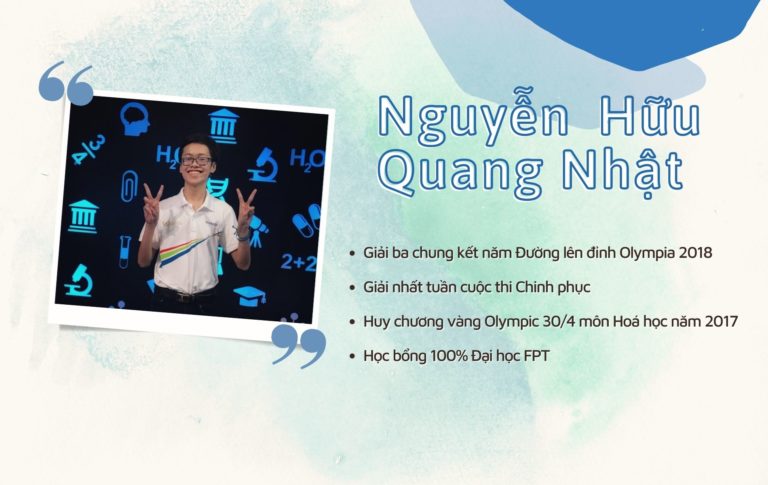 Nguyễn Hữu Quang Nhật – Học bá xứ Quảng chọn FPTU Hà Nội để thoát khỏi 