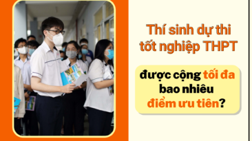 Thí sinh dự thi tốt nghiệp THPT được cộng tối đa bao nhiêu điểm ưu tiên?