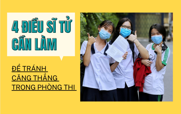 4 điều sĩ tử cần làm để tránh căng thẳng trong phòng thi