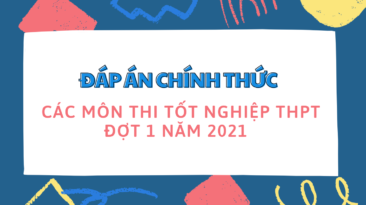 [HOT] Đáp án chính thức các môn thi Tốt nghiệp THPT đợt 1 năm 2021