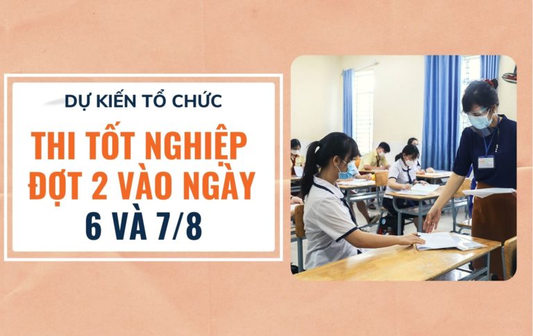 Dự kiến tổ chức kỳ thi Tốt nghiệp THPT đợt 2 vào ngày 6 và 7/8