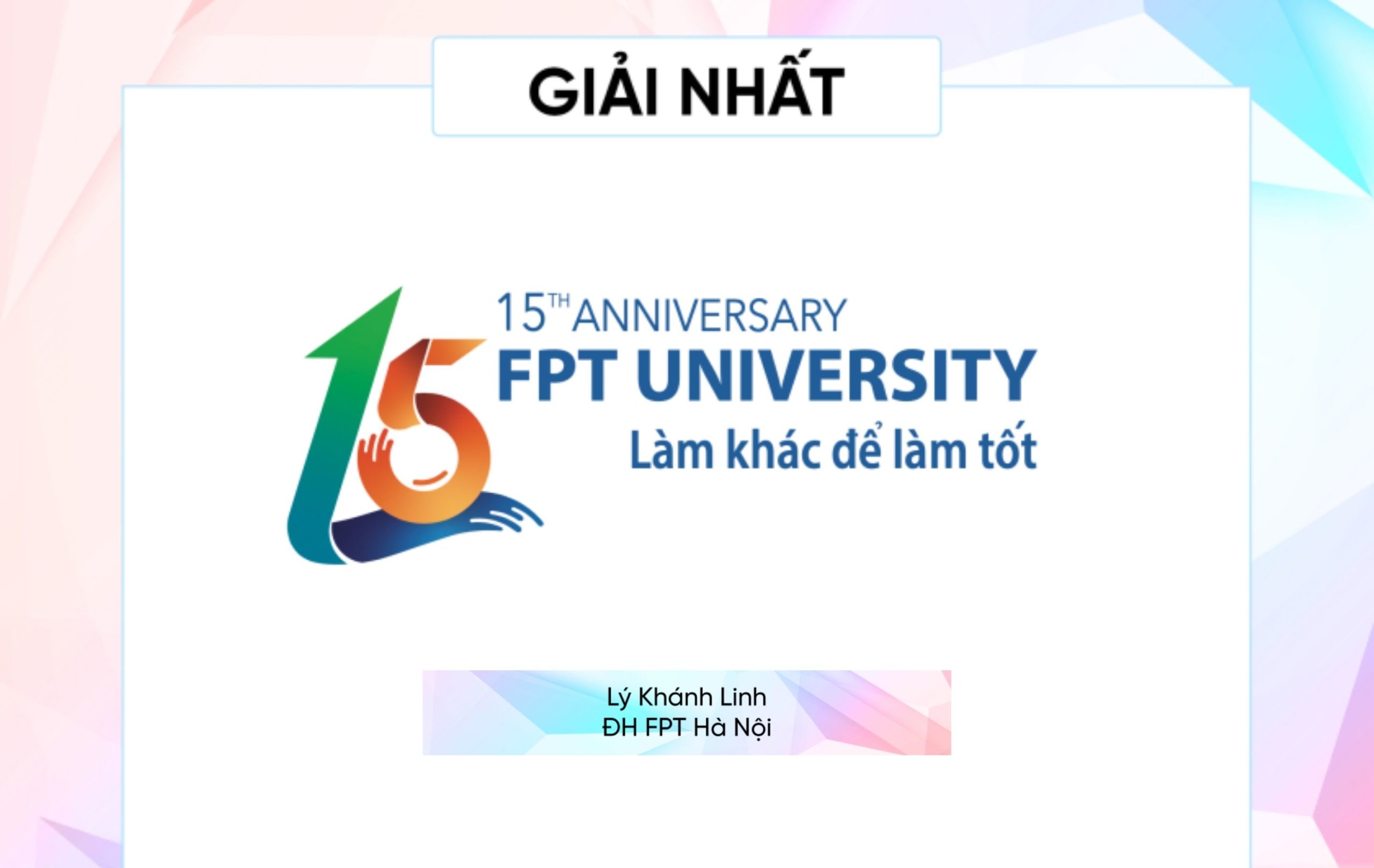 thi thiết kế logo fu 15 năm - Đại học FPT Hà Nội