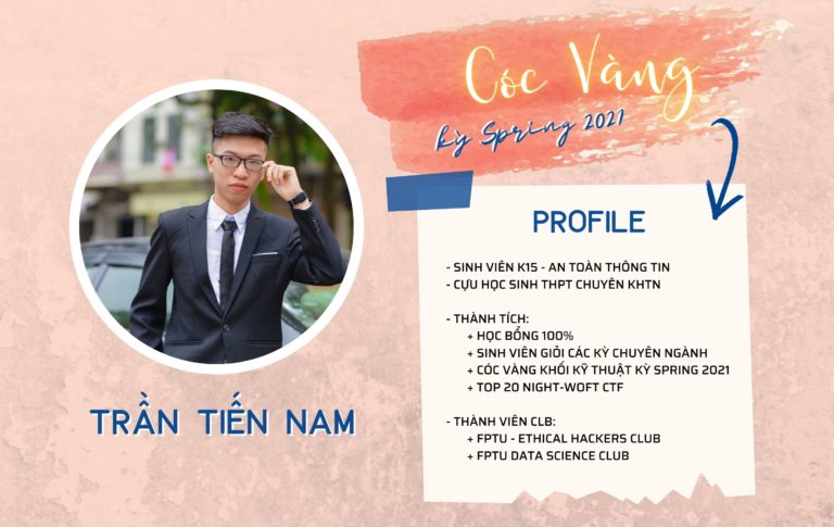 Thành quả tạo bước đệm cho tương lai – Trần Tiến Nam | Cóc Vàng kỳ Spring 2021