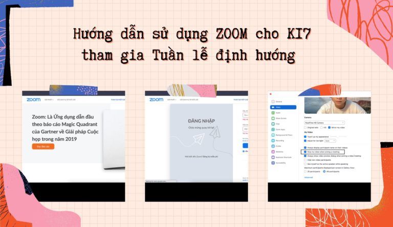 Hướng dẫn tân sinh viên sử dụng Zoom tham gia Tuần Lễ Định Hướng