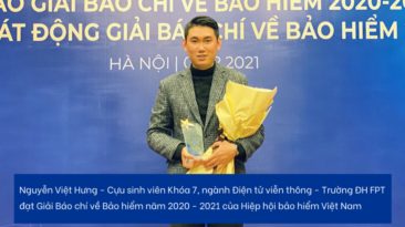 Tác phẩm của Cựu sinh viên Đại học FPT đạt giải Báo chí về Bảo hiểm năm 2020 - 2021