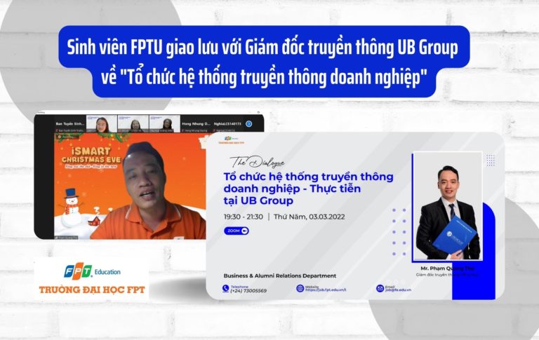 Sinh viên FPTU giao lưu với Giám đốc truyền thông UB Group về 