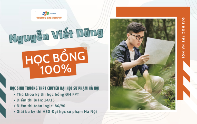 Nguyễn Viết Dũng – nam sinh xuất sắc trở thành thủ khoa kỳ thi học bổng ĐH FPT 2022