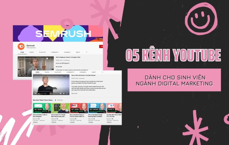 Sinh viên Digital Marketing không thể bỏ qua 5 kênh Youtube này