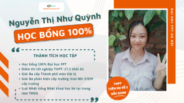 Như Quỳnh - học bổng 100% ĐH FPT: “Chỉ cần dám bắt đầu sẽ đến ngày bạn chạm tới thành quả”