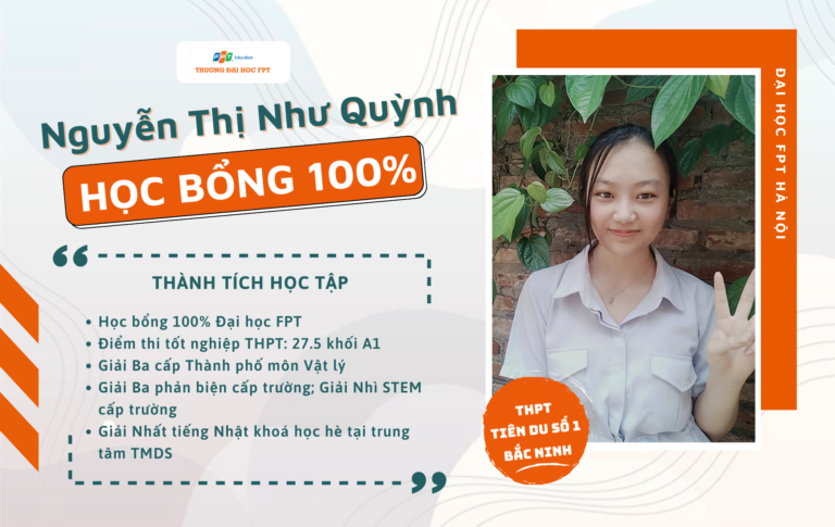 Như Quỳnh - học bổng 100% ĐH FPT: “Chỉ cần dám bắt đầu sẽ đến ngày bạn chạm tới thành quả”