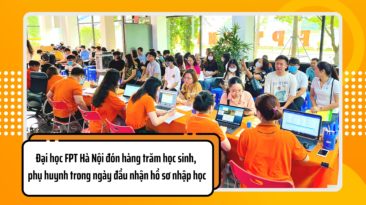 Đại học FPT Hà Nội đón hàng trăm học sinh, phụ huynh trong ngày đầu nhận hồ sơ nhập học