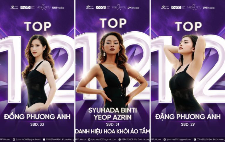 Lộ diện TOP12 chinh phục ngôi vị cao nhất Miss FPTU Hanoi 2022