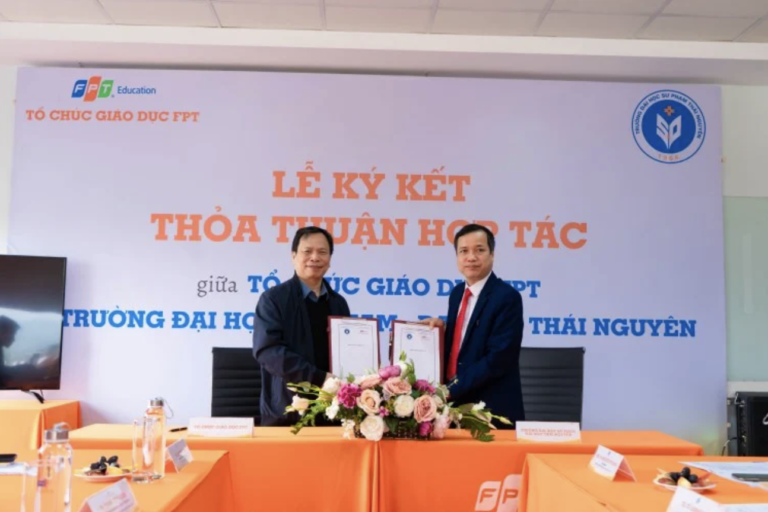 FPT Education đón tiếp lãnh đạo Trường Đại học Sư phạm – Đại học Thái Nguyên đến thăm và ký kết hợp tác