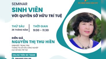 Mở đơn đăng ký Seminar về quyền sở hữu trí tuệ dành cho sinh viên Đại học FPT