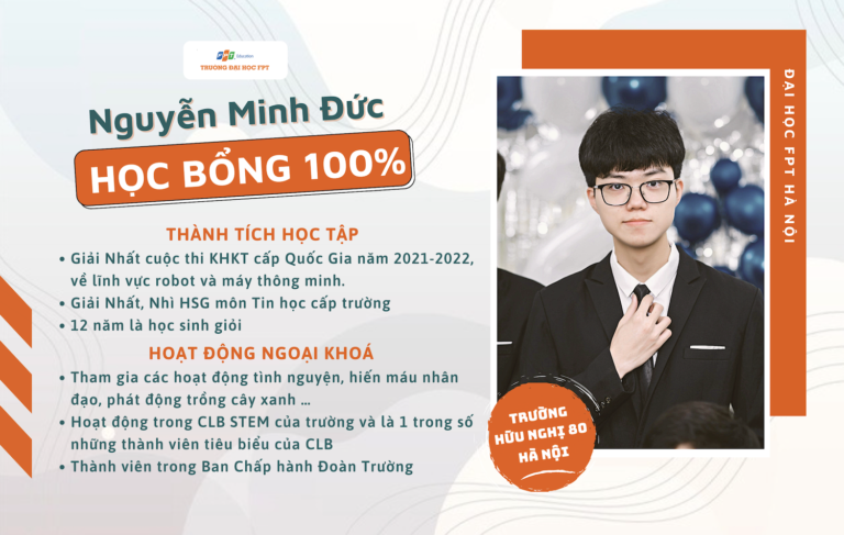 Đạt giải nhất cuộc thi KHKT cấp Quốc gia, nam sinh trường Hữu Nghị 80 giành học bổng 100% ĐH FPT