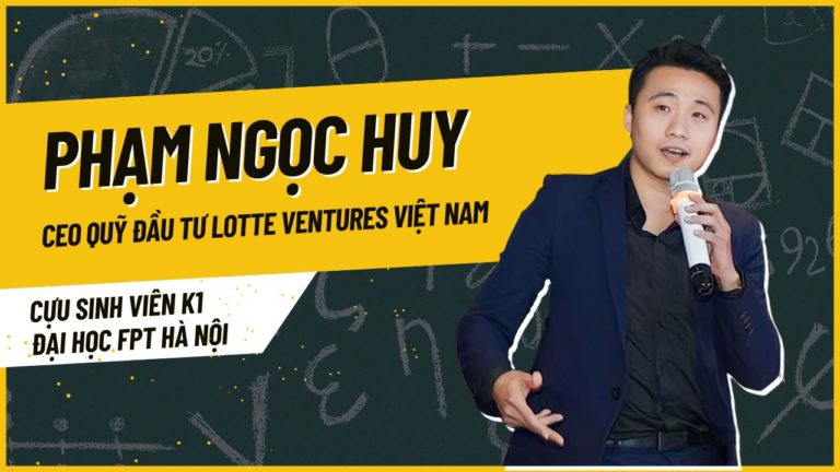 Phạm Ngọc Huy – CEO Quỹ đầu tư Lotte Ventures VN truyền lửa cựu sinh viên ĐH FPT cùng “Cóc đồng hành”