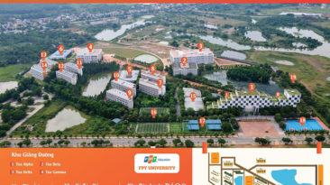 Khám phá sơ đồ trường Đại học FPT Hà Nội – 30 ha, 4 khu vực, kiến trúc hiện đại