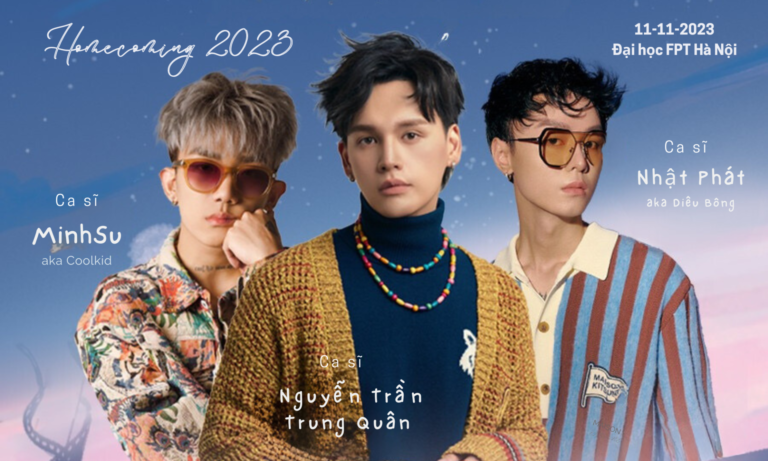 Bộ ba thầy trò Nguyễn Trần Trung Quân, Minh Su, Phát Diêu Bông là khách mời tại Homecoming 2023