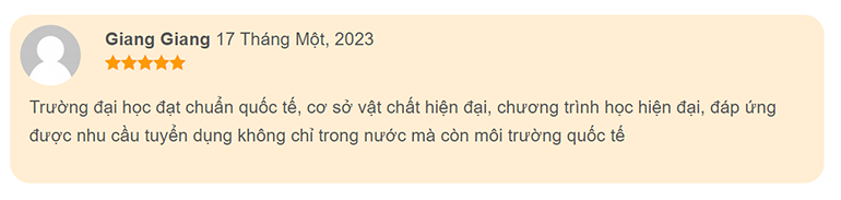 Đánh giá từ sinh viên ngoài trường về chương trình đào tạo chuẩn quốc tế 