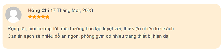 Đánh giá từ sinh viên ngoài trường về cơ sở vật chất hiện đại