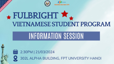 Tham gia buổi giới thiệu Học bổng Thạc sỹ toàn phần chính phủ Mỹ Fulbright tại ĐH FPT